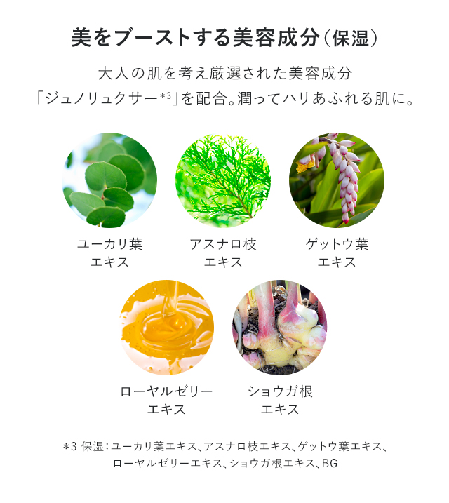 美をブーストする美容成分(保湿)